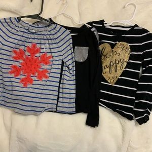 Bundle 3 long sleeve girl Shirts